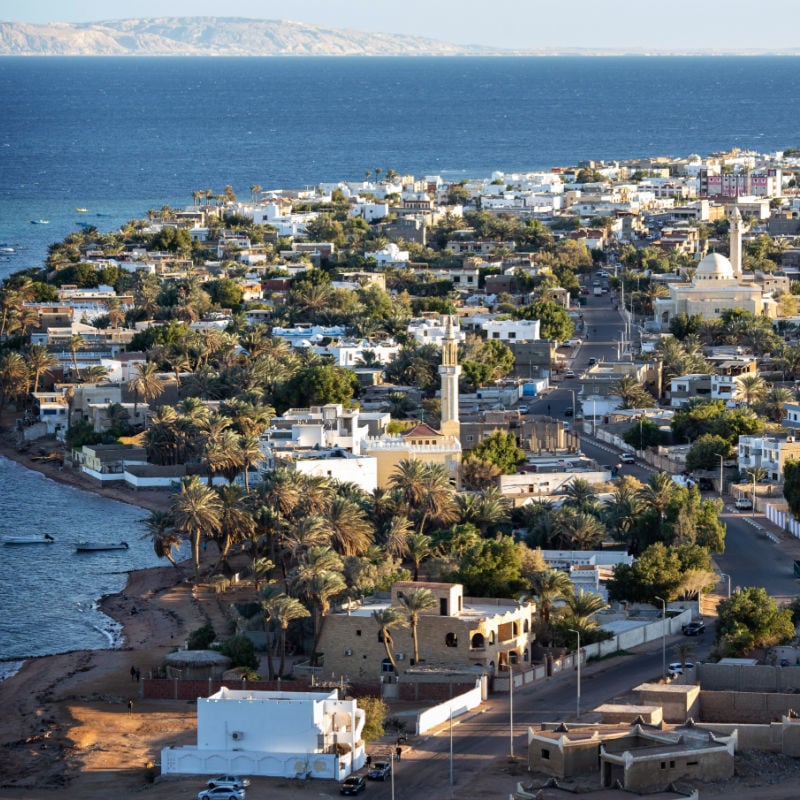 dahab egypt view from above
