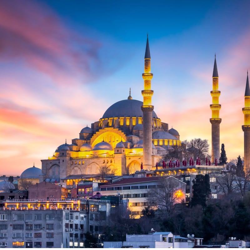 Historical Suleymaniye Mosque Istanbul most popular tourism destination of Turkey