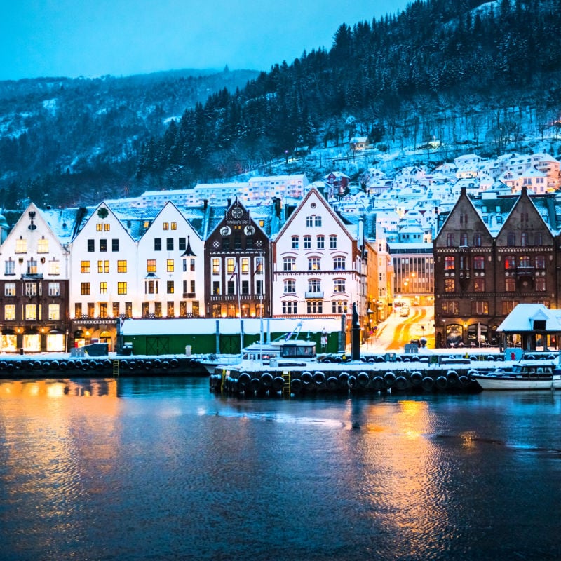 Winter in Bergen Norway