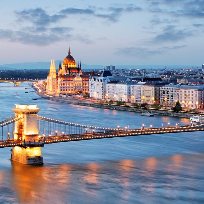 view of budapest, hungary
